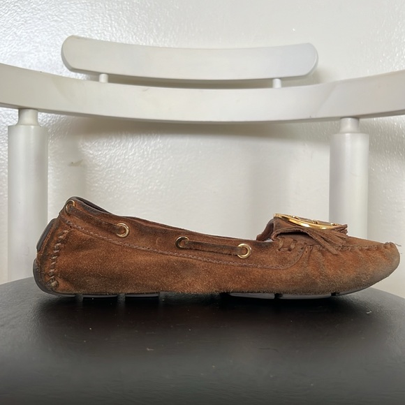 Tory Burch suede fringe accent moccasins - Picture 5 of 10